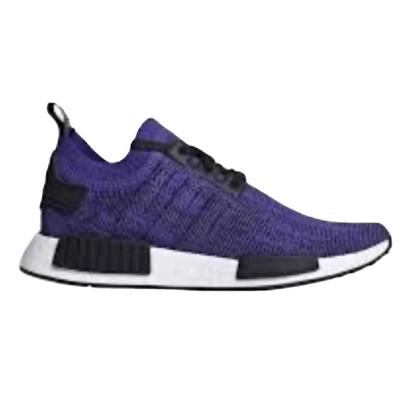 Adidas NMD R1 Primeknit Purple Running Shoes Sneakers Athletic‎ Mens 12